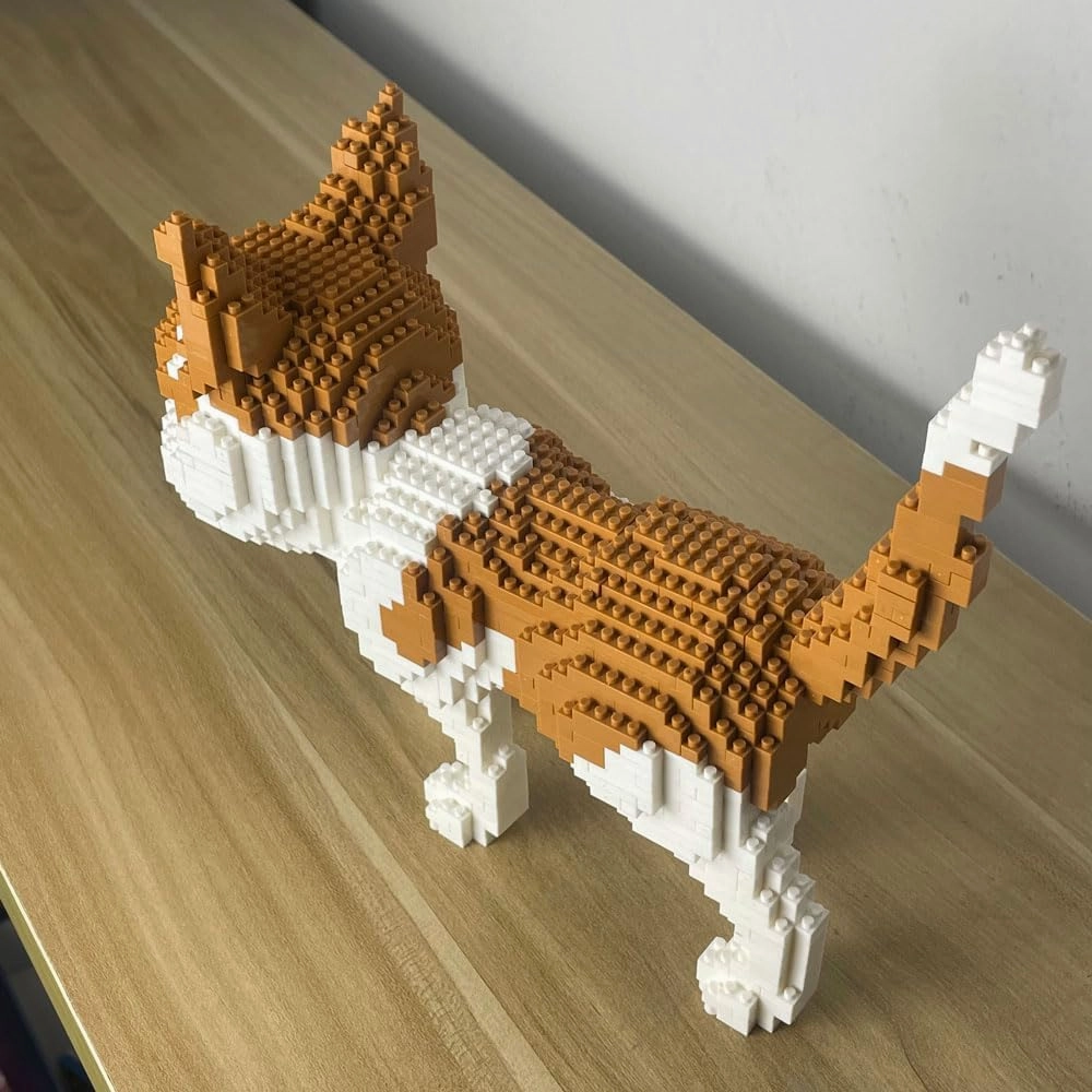 Little Yellow Cat Model - A Micro Mini Building Block Toy Set Reflecting The Elegance of Life Gift Decorations Choice