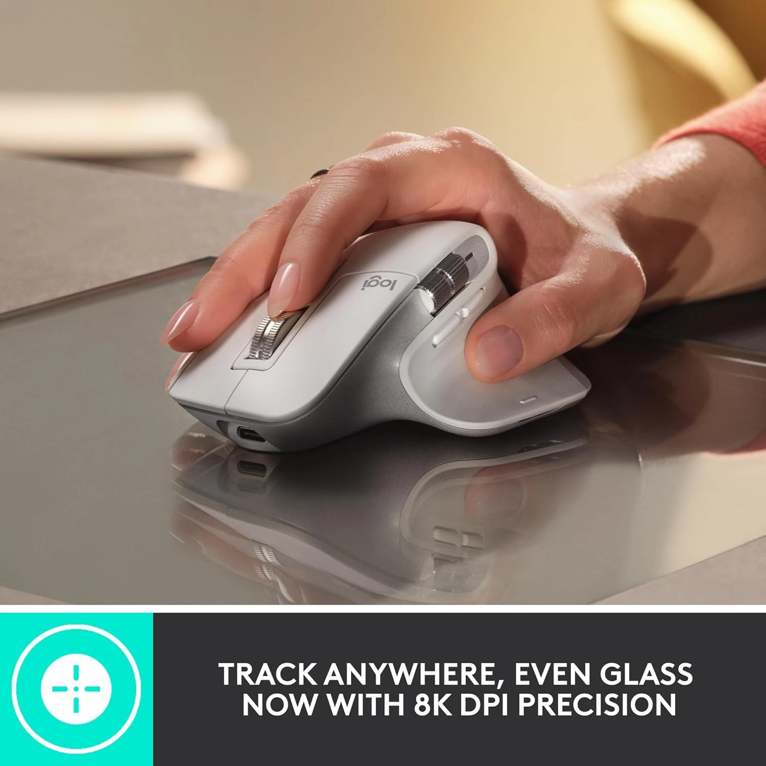 Logitech MX Master 3S Wireless Mouse, Ultra-fast Scrolling, Ergo, 8K DPI, Track on Glass, Quiet Clicks, USB-C, Bluetooth, Windows, Linux, Chrome - Graphite