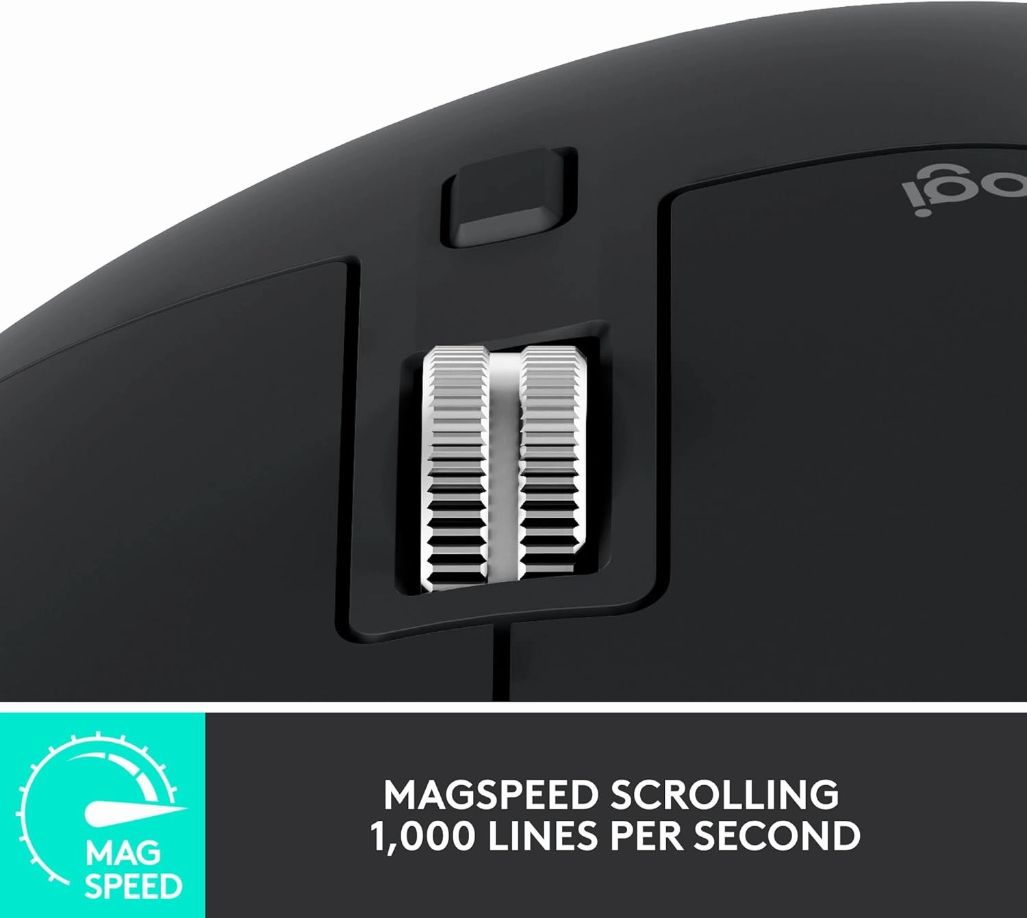 Logitech MX Master 3S Wireless Mouse, Ultra-fast Scrolling, Ergo, 8K DPI, Track on Glass, Quiet Clicks, USB-C, Bluetooth, Windows, Linux, Chrome - Graphite