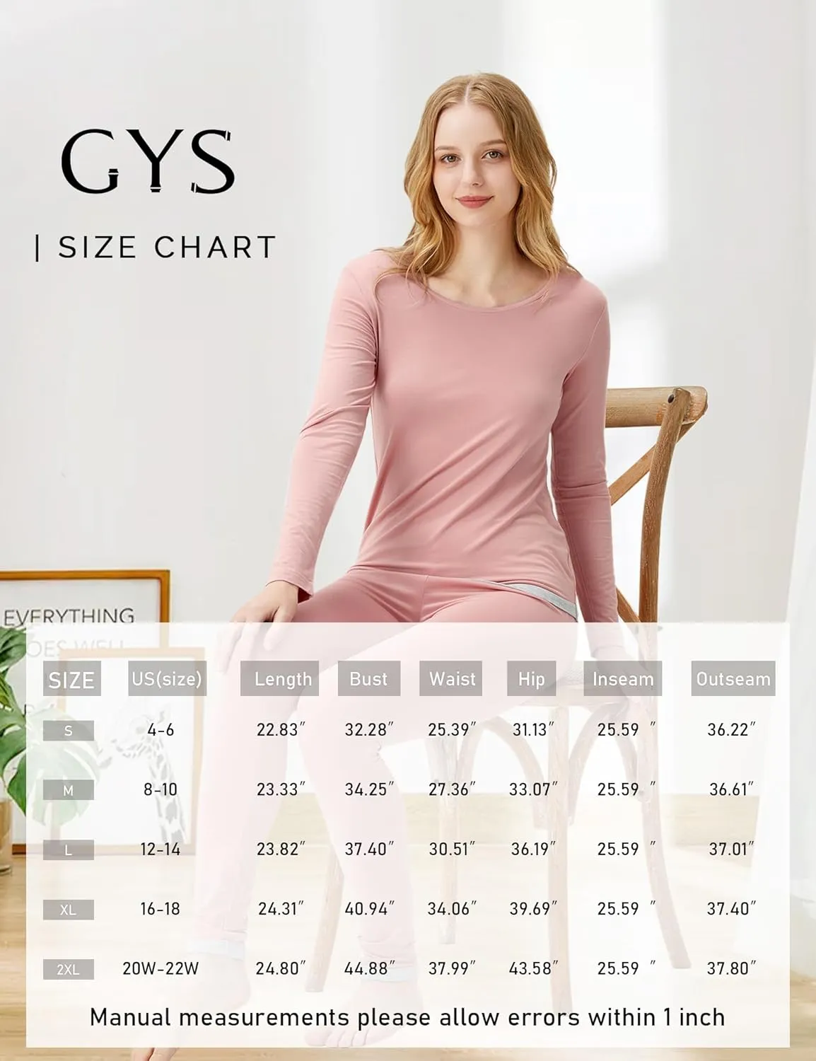 Long Johns Sets Thermal Underwear for Women Lightweight Base Layer Snug fit Pajamas Set, Viscose Made from Bamboo