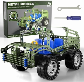 Lucky Doug Building Toys Model Truck Set - STEM Project for Kids Ages 8-12, Assembly Model Car Kits Toys for Kids Boys 8 9 10 11 Years Old