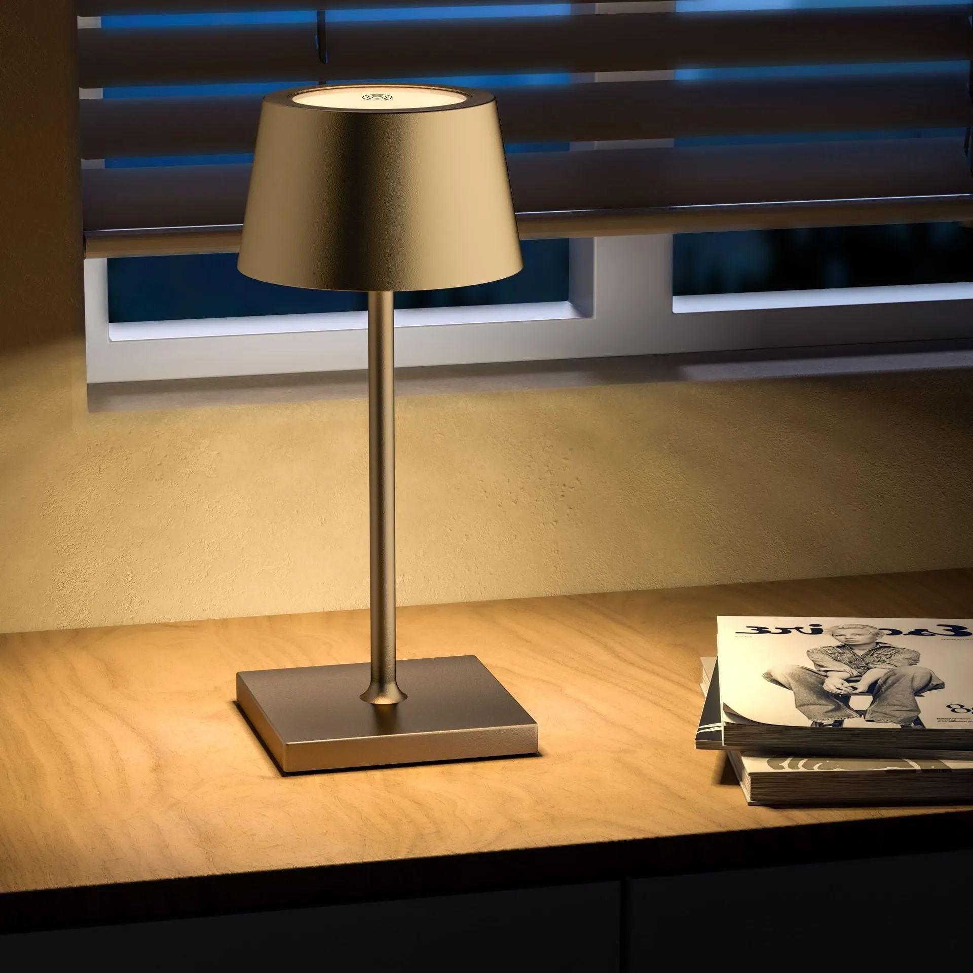 LumiCord Cordless LED Table Lamp – Rechargeable, Sleek Design with Adjustable Brightness
