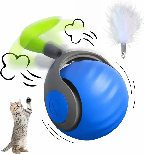 Luxora Interactive Rechargeable Cat Toy Ball for Fun