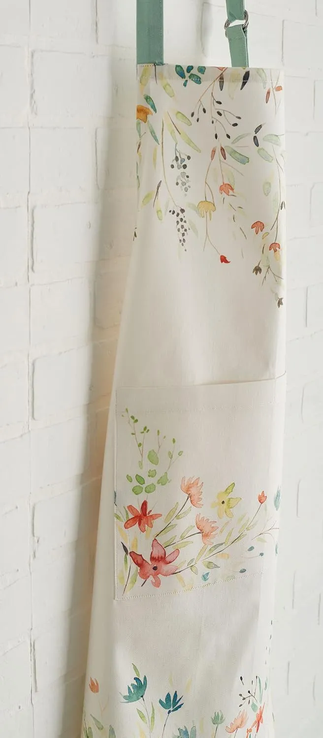 Maison d'Hermine 100% Cotton Apron for women with Pocket Kitchen Chef Apron for Men Cooking Gardening Server Waitress Maid