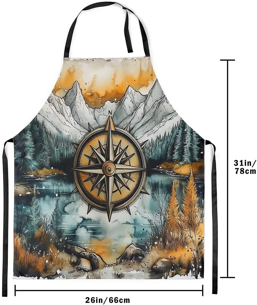 Manfei Adjustable Apron for Women,Cooking,Baking,Painting