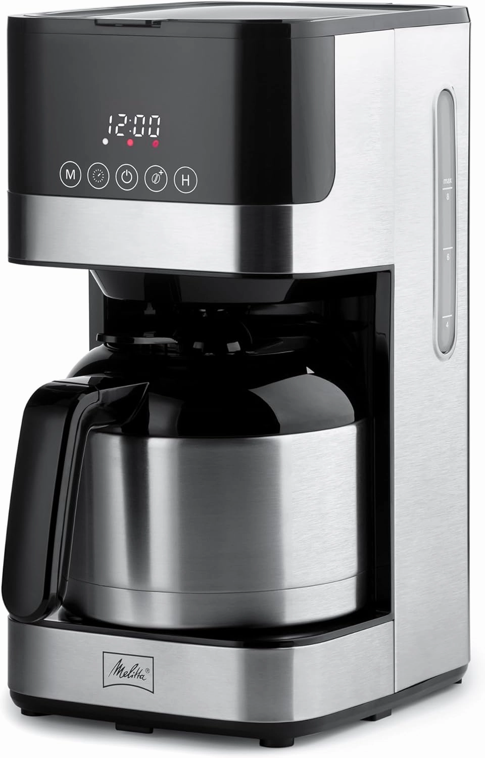 Melitta Aroma Tocco Thermal Drip Coffee Maker, 8-Cup, Programmable with Automatic Shut-Off, Pause & Serve, Stainless Steel Carafe