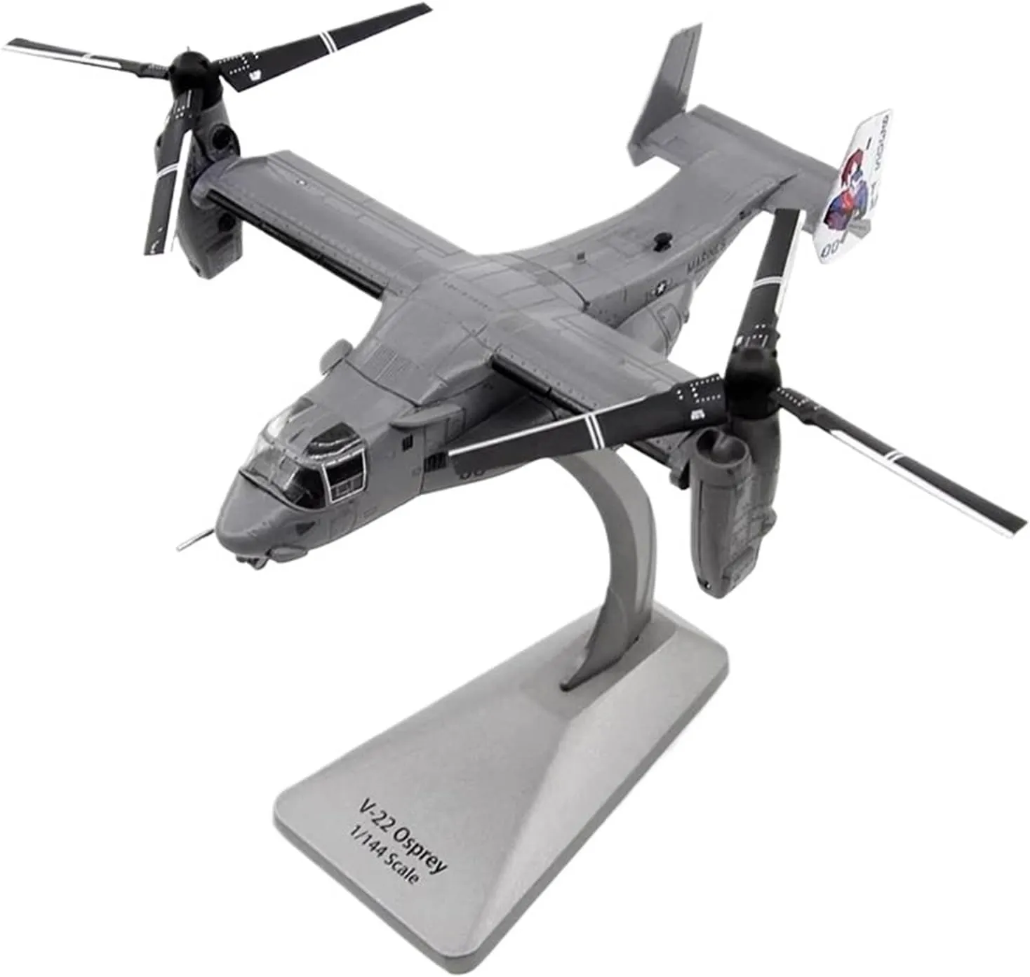 Metal Aircraft Model 1/144 Diecast for Variable Wing Bell V22 Osprey Transport Helicopter Amphibious Metal Plane Aircraft Model Aviation Enthusiasts