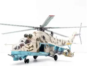 Metal Aircraft Model 1:72 Scale for Afghanistan Mi-24 1986 Helicopter Model Diecast Alloy Static Display Souvenir Collection Aviation Enthusiasts