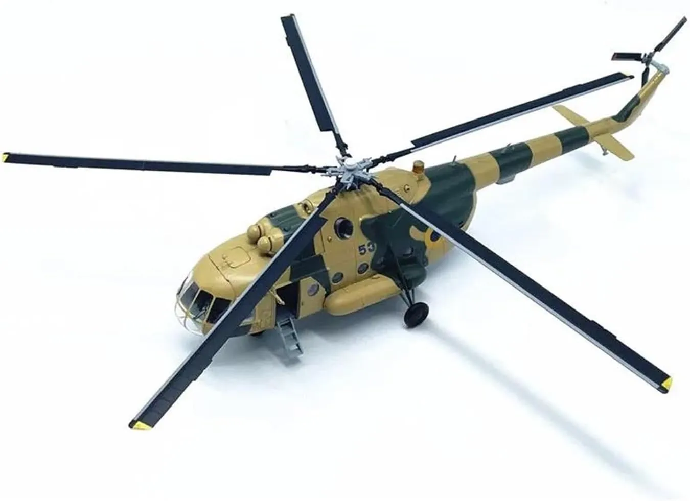 Metal Aircraft Model 1/72 Scale for Russian MI-8 Transport Helicopter Simulation Ornaments Toy Display Collection Aviation Enthusiasts