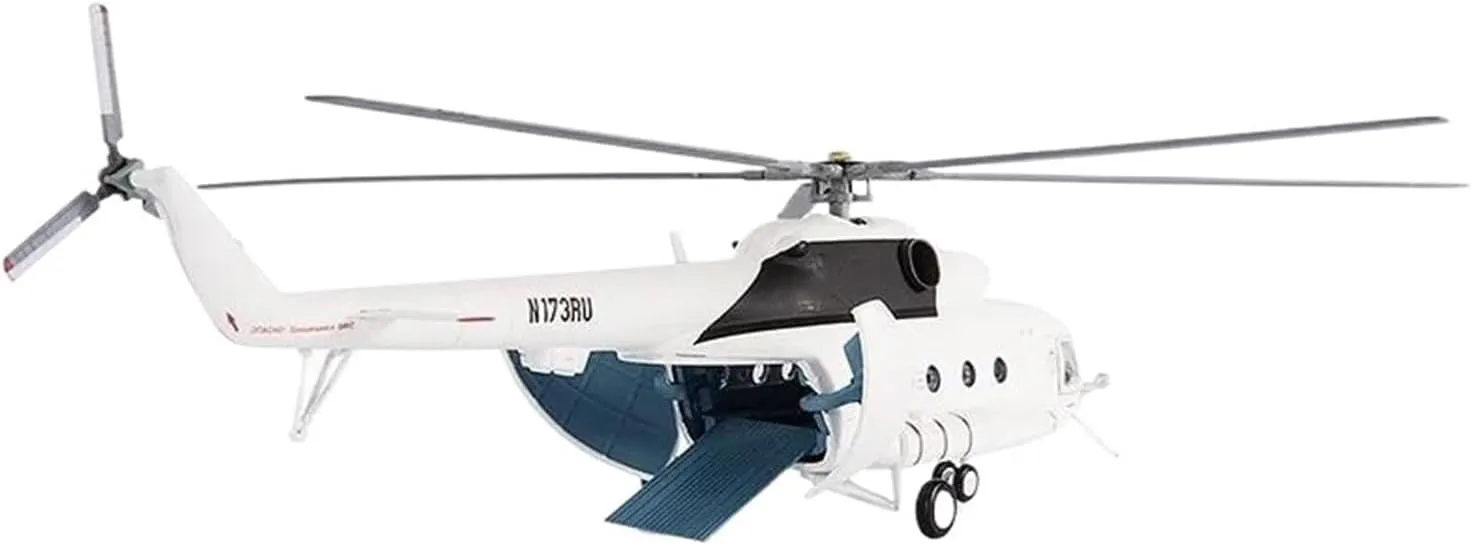 Metal Aircraft Model Diecast Metal Alloy for Mi17 Hippo Helicopter Model 1/72 Scale Fighter Model for Collection Aviation Enthusiasts