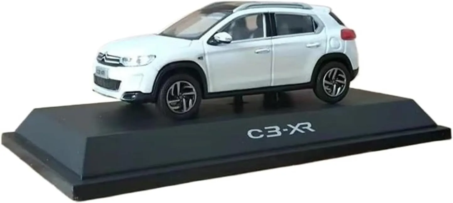 Metal Die Cast Toy Cars Die-cast 1:43 Scale for Citro C3-xr Off-Road Vehicle Alloy Car Model Home Decoration Metal Ornaments for Home Or Office Décor(White)