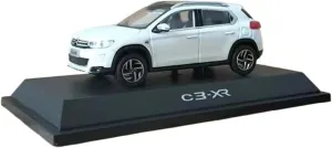 Metal Die Cast Toy Cars Die-cast 1:43 Scale for Citro C3-xr Off-Road Vehicle Alloy Car Model Home Decoration Metal Ornaments for Home Or Office Décor(White)