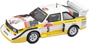 Metal Toy Vehicle 1/43 Alloy Racing Model for Audi Quattro S1#5 Winner Sanremo 1985 Champion CMR Collectible Scale Vehicles