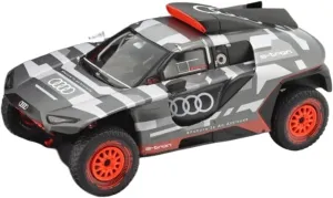 Metal Toy Vehicle 1:43 Resin Rally Car Model Germany for Audi Original Dakar RS Q E-tron 2022 Vehicle Collection Scale Vehicles