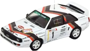 Metal Toy Vehicle Alloy Rally Car Model for Audi Quattro Winner 1984 4WD Metal Vehicle Toy Collection Ornament 1/43 Scale Vehicles
