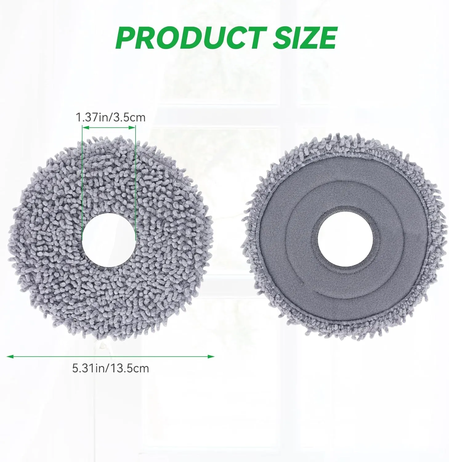 Microfiber Mop Pads Compatible with Roborock Q Revo/Qrevo MaxV Robot Vacuum Cleaner, Washable Mop Cleaning Cloths Replacement Accessories Set - 12Pcs