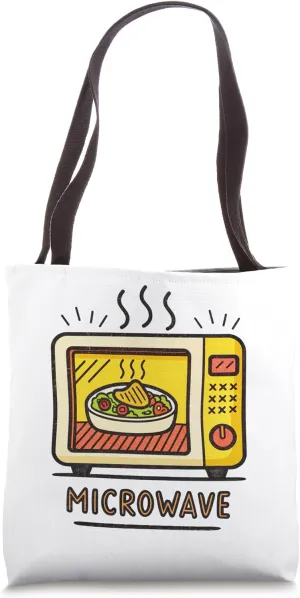 Microwave Fun Cooking Design for Food Lovers Tote Bag