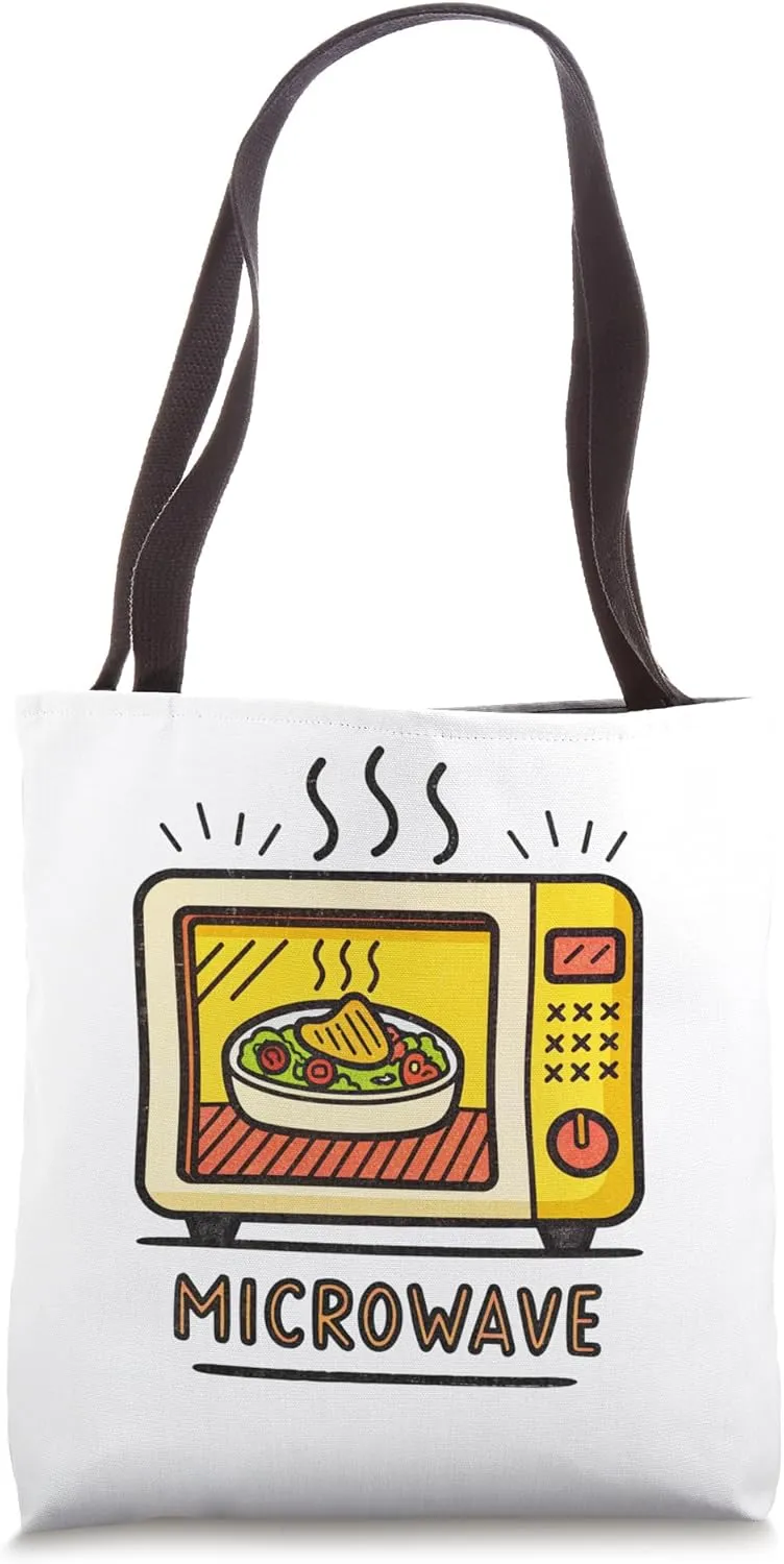Microwave Fun Cooking Design for Food Lovers Tote Bag