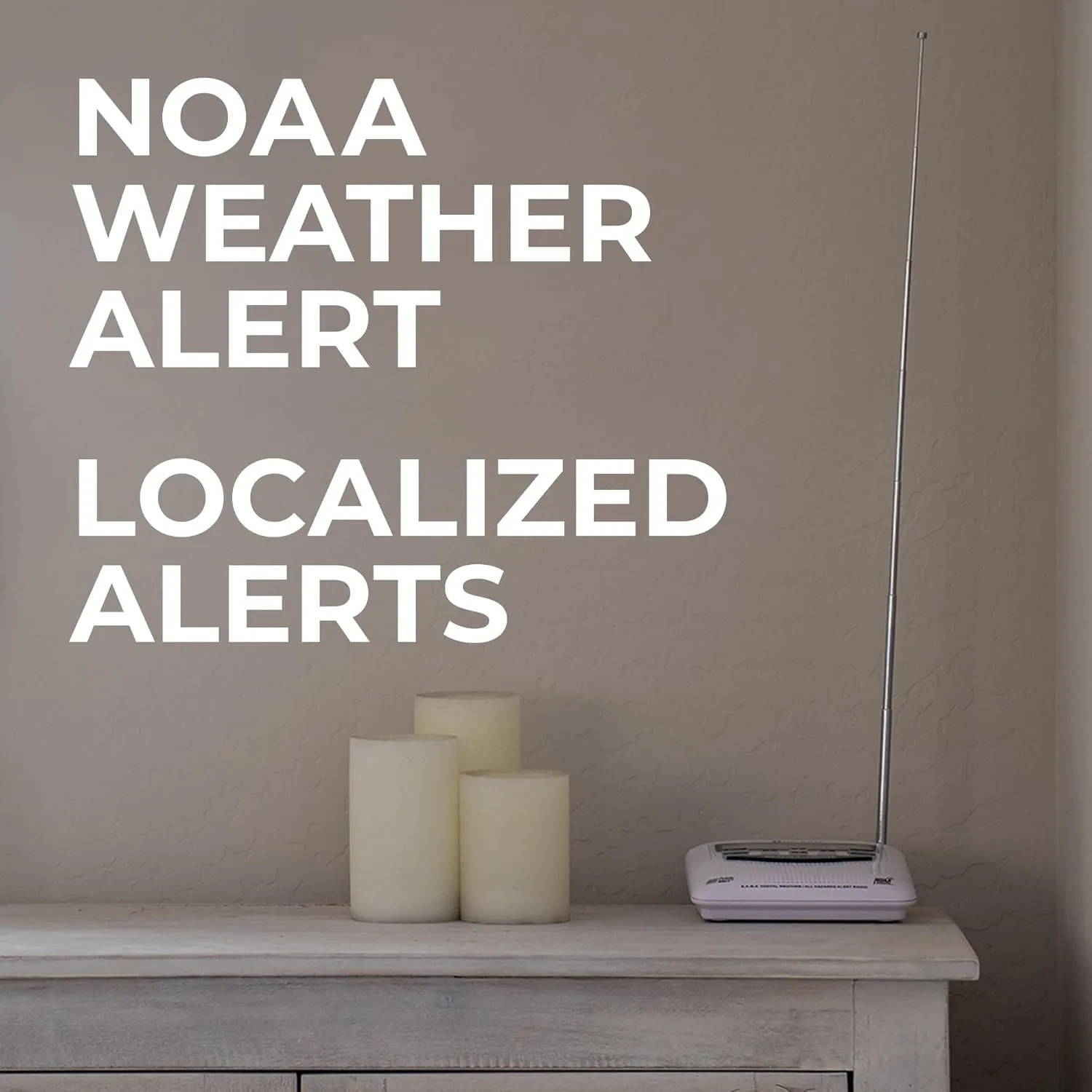 Midland - WR120B - NOAA Emergency Weather Alert Radio - Localized Programming, Trilingual Display, 60  Emergency Alerts, Alarm, Selectable Alert Tone