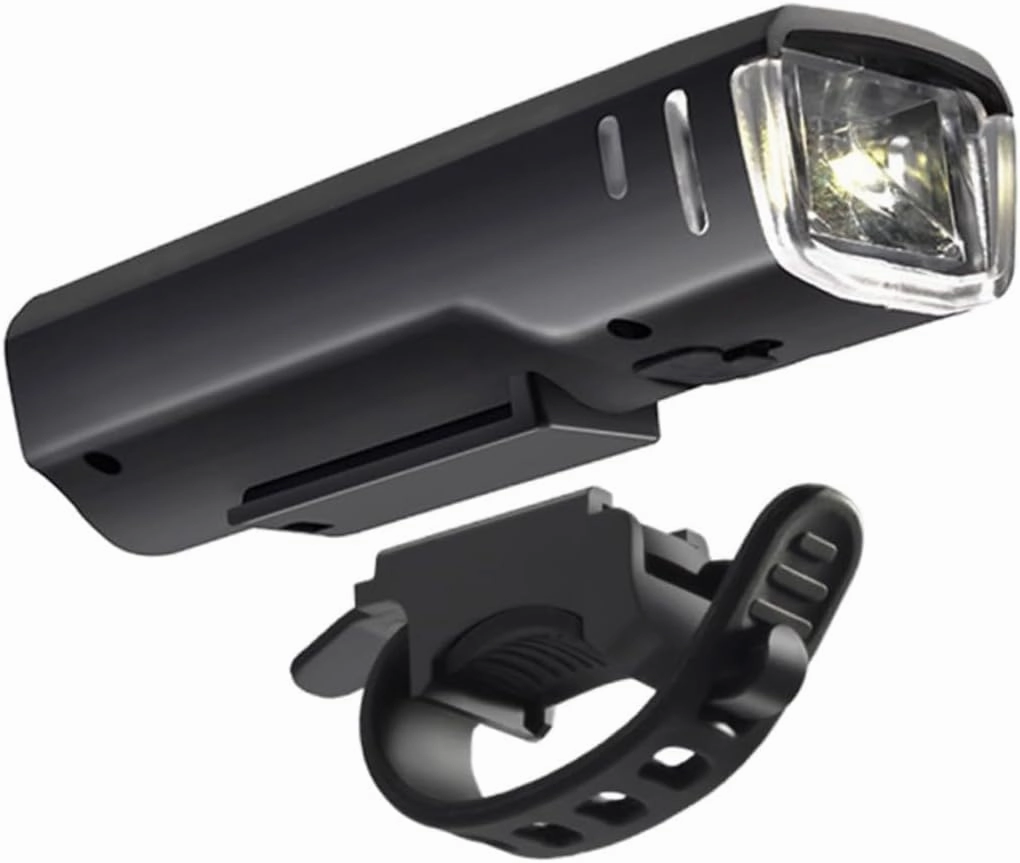 Mikikit Led Bike Headlamp Light Sensor Portable Front Lamp for Mountain Biking Rechargeable Battery Easy to Install and Use for Night Riding