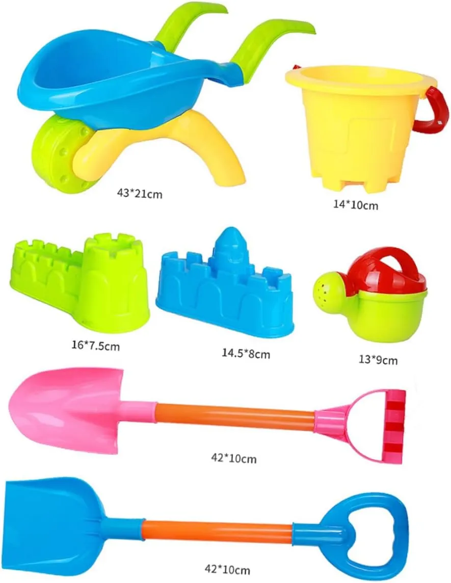 Milisten 1 Set Beach Playset of Lightweight Plastic Sand Set with Bucket Shovel for Creative Easy to Grip Hold