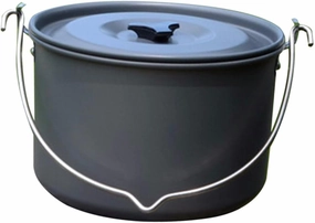 Milisten Camping Hanging Pot Portable Outdoor Cooking Cookware for People for Picnics Ergonomic Handle for Campfires and Stoves Lightweight Design