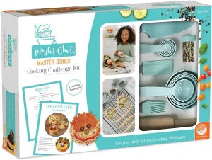 MindWare Playful Chef Master Series Cooking Kit Safe, Creative Challenges for Kids to Explore Cooking Skills Includes 22 Kitchen Tools and 3 Recipes Ages 8 