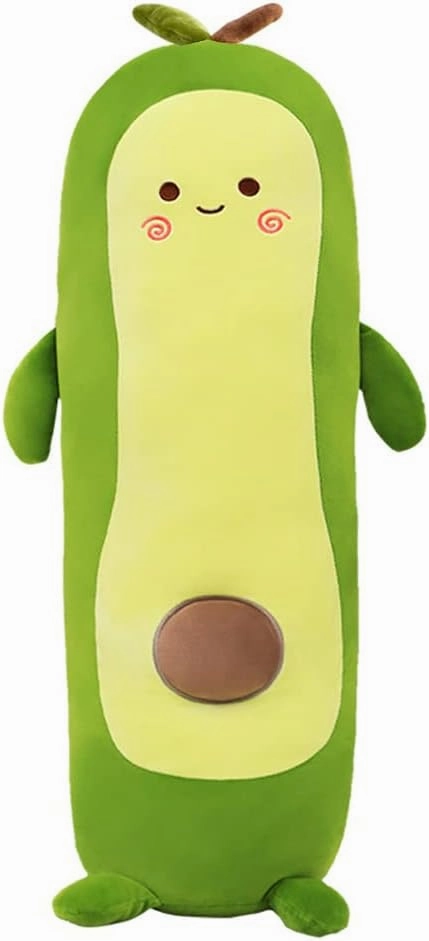 MMTTAO Long Avocado Stuffed Animal 22 Inch Plushies Squishy Snuggle Plush Toys Soft Kawaii Food Shaped Plushie Fruit Series Hugging Pillow Cushion Gift for Kids Boys Girls Home Bedroom Decor, 22Inches