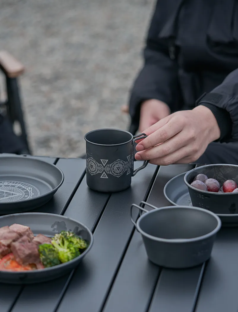 Mobi Garden Feast Titanium Bowl 350ml - Black