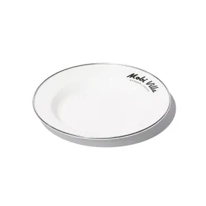 Mobi Garden Huan Yan Enamel Plate Small - White