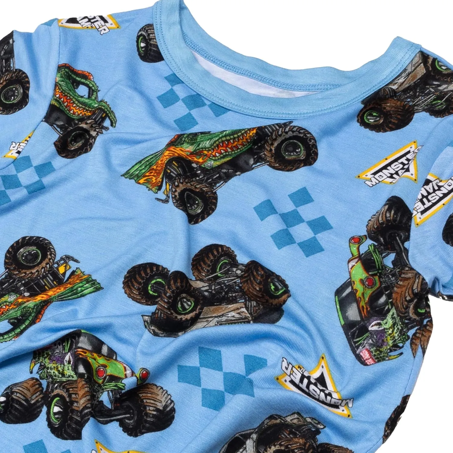 Monster Jam Boys' 2-Piece Snug-fit Pajama Set, Soft & Cute for Kids