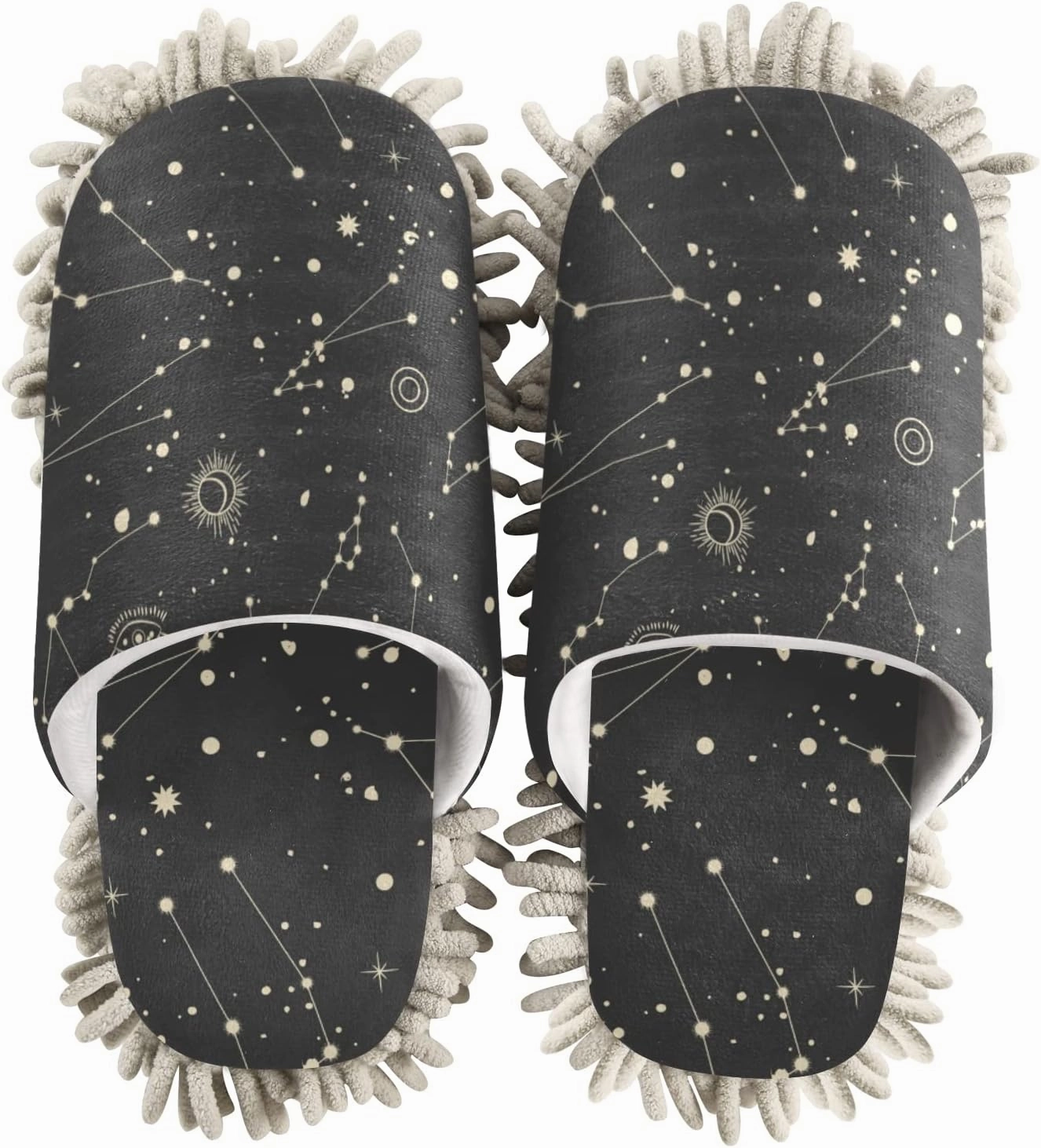 Mop Slippers Shoes, Unisex Cleaning House Slippers Spa Dusting Slippers M-L