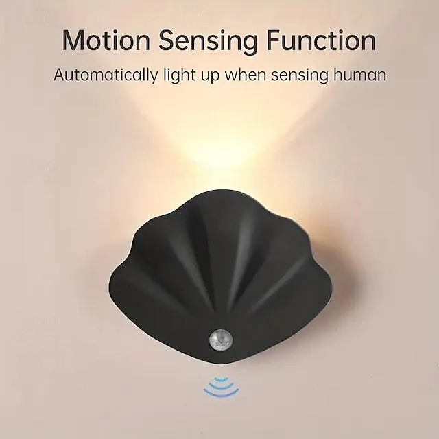 Motion Sensor Light Indoor Rechargeable Magnetic Wall Lights USB Rechargeable Wireless Night Light For Staircase Hallway Gallery Closet Wardrobe Bedroom Bedside Living Room Decor