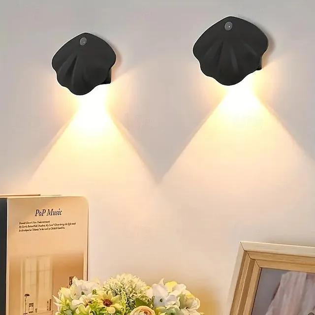 Motion Sensor Light Indoor Rechargeable Magnetic Wall Lights USB Rechargeable Wireless Night Light For Staircase Hallway Gallery Closet Wardrobe Bedroom Bedside Living Room Decor