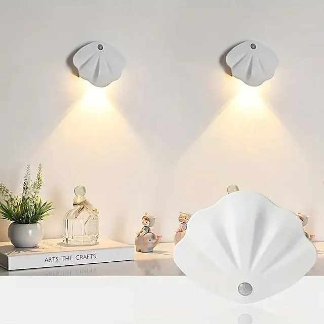 Motion Sensor Light Indoor Rechargeable Magnetic Wall Lights USB Rechargeable Wireless Night Light For Staircase Hallway Gallery Closet Wardrobe Bedroom Bedside Living Room Decor