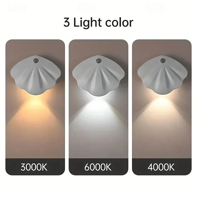 Motion Sensor Light Indoor Rechargeable Magnetic Wall Lights USB Rechargeable Wireless Night Light For Staircase Hallway Gallery Closet Wardrobe Bedroom Bedside Living Room Decor