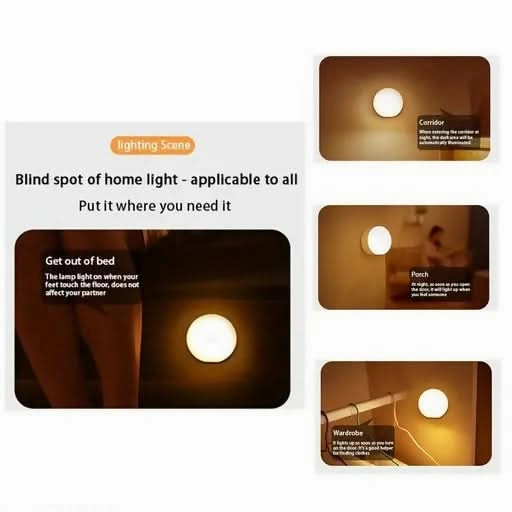 Motion Sensor Light for Home with USB Charging
