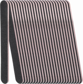 Nail Files (200 Pack), Professional Emery Board 100/180 Grit Nail File Double Sided Emory for Natural and Acrylic Nails Fingernail Files for Gel Nail Reusable Manicure Disposable Pedicure Black