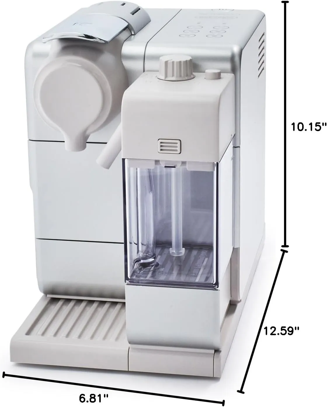 Nespresso Lattissima Touch Espresso Machine by De'Longhi with Milk Frother, Frosted Silver