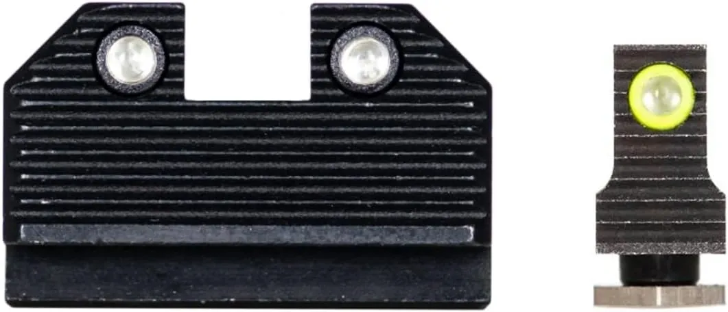 Night Fision Optics Ready Stealth .290-.297 Night Sight Set Compatible with Glock 43/43X/43X MOS Designed for Lower 1/3rd Co-Witness with Shield RMSc, Holosun 507K & EPS Carry, Swampfox Sentinel