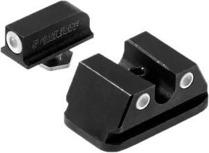 Night Fision WAL-276-007-WGWG Night Sight Set for Walther PPQ/PDP/PPQ M2 - White Front Ring, U Notch White Rear Rings
