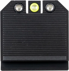 Night Fision Optics Ready Stealth .464-.560 Night Sight Set Compatible with Smith & Wesson M&P M2.0 C.O.R.E with DPP/509t/Acro, Yellow Front Ring, Black Rear Rings