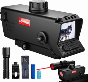 Night Vision Scope - Night Vision Rifle Scope with IR850 Infrared Illuminator, MOA, Digital Day/Night Scope Tactical Hunting, Compact Sight, for AR, PCP Air Rifle, Crossbow