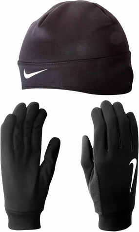 NIKE Men's Running Dri-FIT Beanie and Glove Set