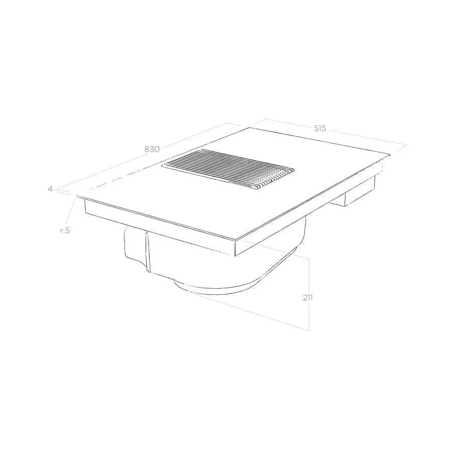 NikolaTesla Prime Combination Hob and Extractor