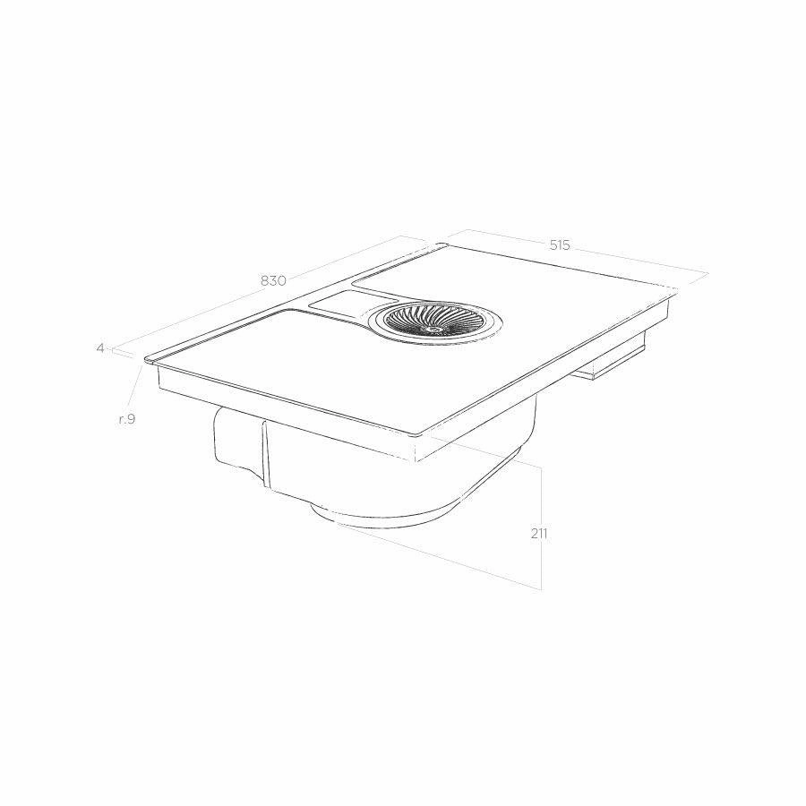 NikolaTesla One Combination Hob and Extractor