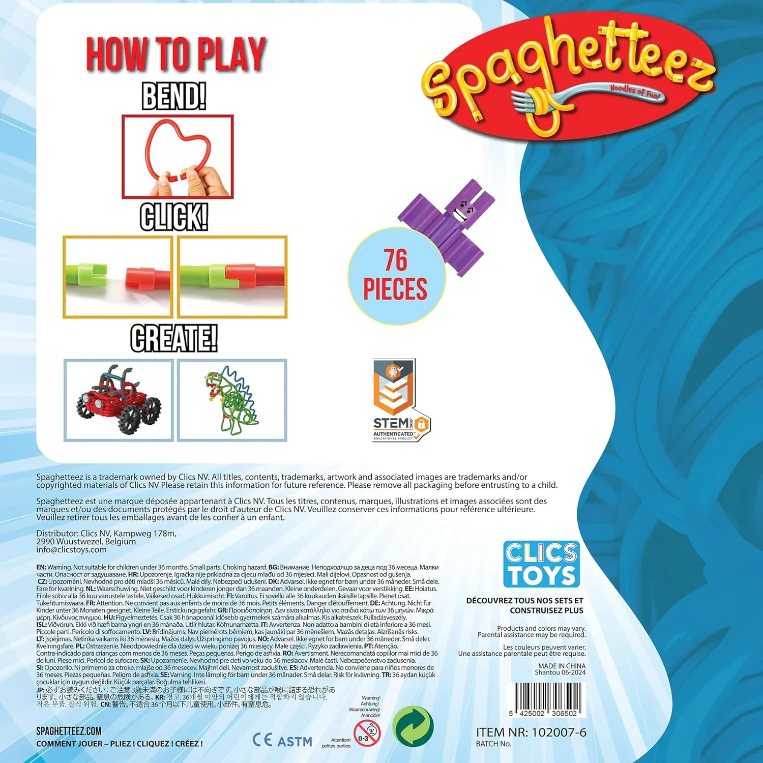 Noodle Flyer Set- Interactive Flying Noodle Jet for Kids- Creative and Educational Fun Toy. STEM Learning – Ideal for Age 5 