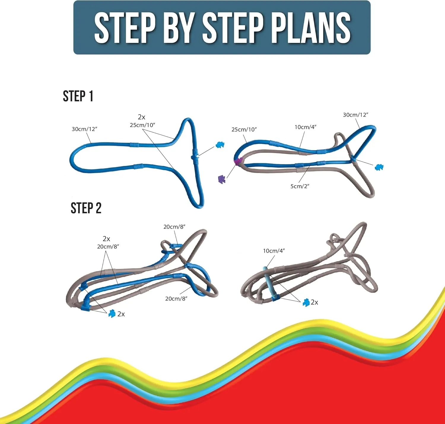 Noodle Flyer Set- Interactive Flying Noodle Jet for Kids- Creative and Educational Fun Toy. STEM Learning – Ideal for Age 5 