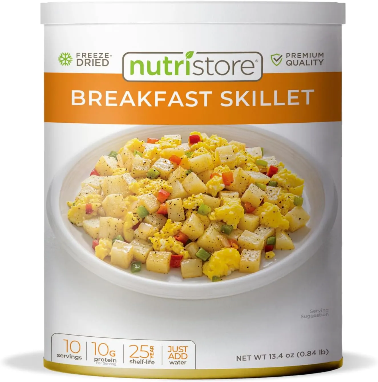 Nutristore | Freeze-Dried Breakfast Skillet | Emergency Survival Bulk Food Storage Meal | Perfect for Everyday Quick Meals and Long-Term Storage | 25 Year Shelf Life
