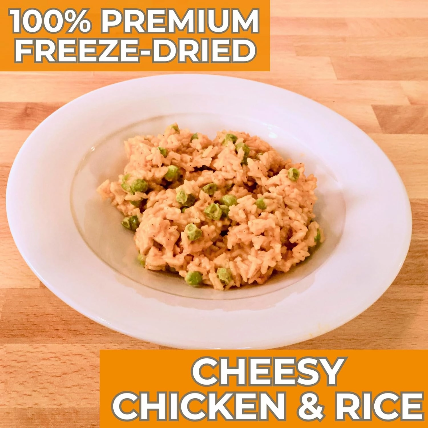 Nutristore | Freeze-Dried Cheesy Chicken and Rice | Emergency Survival Bulk Food Storage Meal | Perfect for Everyday Quick Meals and Long-Term Storage | 25 Year Shelf Life | USDA Inspected